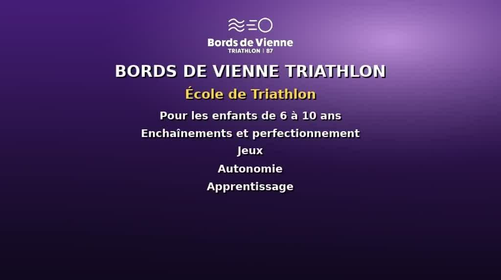 Ecole de triathlon 2026-2027