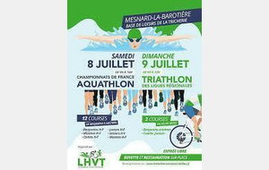 Championnat de France d'Aquathlon à Mesnard la Barotière (85)