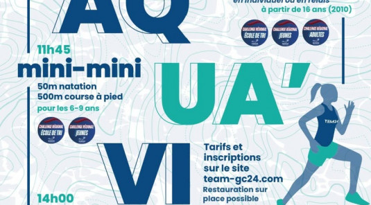 Inscription à l'aquathlon de Nontron 1er mai 2026